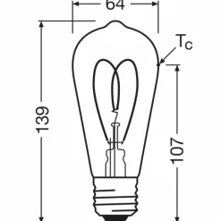 Lampes Dorées-Luminaires Osram 470 Or, 1 lumière