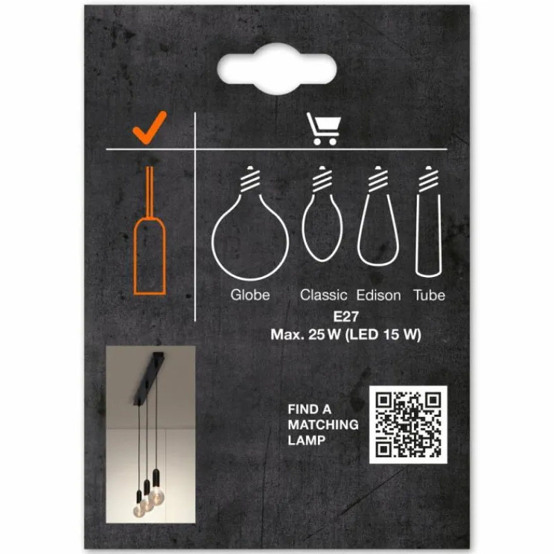 Lampes Vintages & Rétros-Luminaires Ledvance 1906 Suspension Noir, 1 lumière