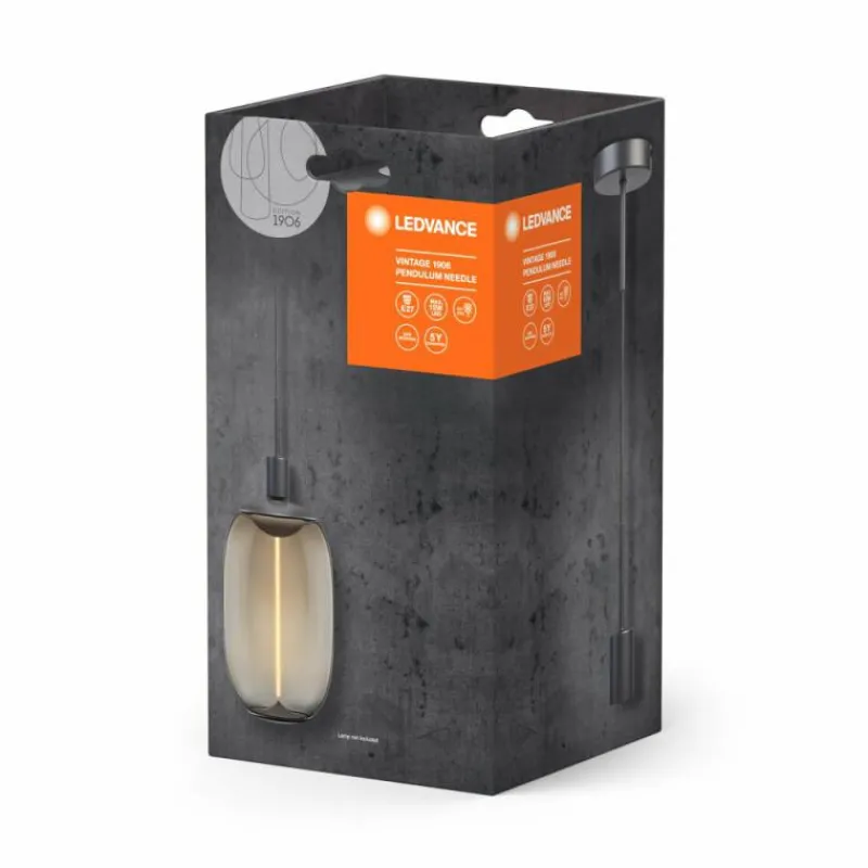 Lampes Vintages & Rétros-Luminaires Ledvance 1906 Suspension Gris, 1 lumière