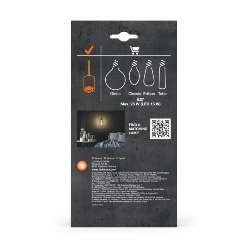 Lampes Vintages & Rétros-Luminaires Ledvance 1906 Suspension Gris, 1 lumière