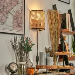 Lampes En Tissu-hofstein Abedim Luminaire Up & Down, Applique murale Noir, 1 lumière