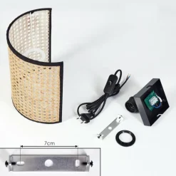 Luminaires Scandinaves-hofstein Abedim Luminaire Up & Down, Applique murale Noir, 1 lumière