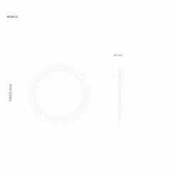 Luminaires Globo Lighting Abigail Plafonnier LED Blanc, 1 lumière* Éclairage Led