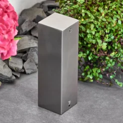 hofstein Abilene Prises électriques d'extérieur Acier inoxydable, Gris