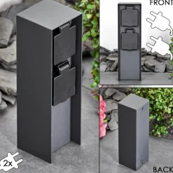 hofstein Abilene Prises électriques d'extérieur Anthracite