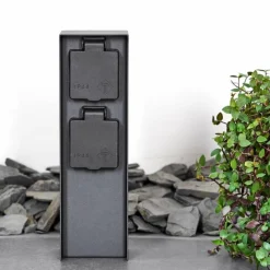 hofstein Abilene Prises électriques d'extérieur Anthracite