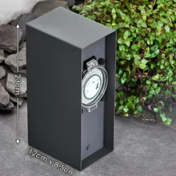 hofstein Abilene Prises électriques d'extérieur Anthracite