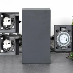 hofstein Abilene Prises électriques d'extérieur Anthracite