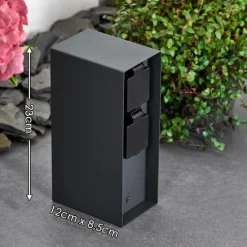 hofstein Abilene Prises électriques d'extérieur Anthracite