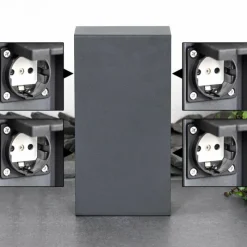 hofstein Abilene Prises électriques d'extérieur Anthracite