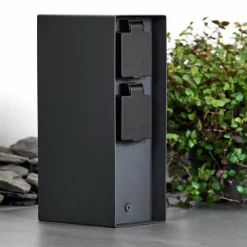 hofstein Abilene Prises électriques d'extérieur Anthracite