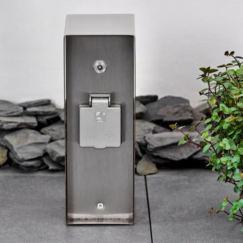 hofstein Abilene Prises électriques d'extérieur Acier inoxydable