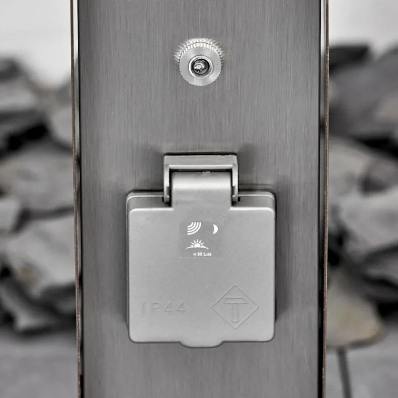 hofstein Abilene Prises électriques d'extérieur Acier inoxydable