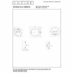 Luminaires Lucide Accessoire Lucide Wanddimmer Noir