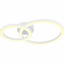 Luminaires Globo Lighting ADDA Plafonnier LED Blanc, 1 lumière* Éclairage Led