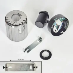 hofstein Aggebo Applique murale, Spot mural Noir, 1 lumière