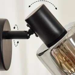 hofstein Aggebo Applique murale, Spot mural Noir, 1 lumière