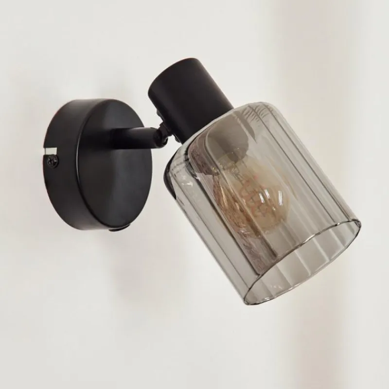 hofstein Aggebo Applique murale, Spot mural Noir, 1 lumière