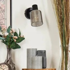 hofstein Aggebo Applique murale, Spot mural Noir, 1 lumière