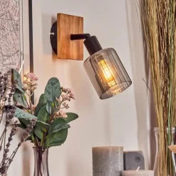 hofstein Aggebo Applique murale, Spot mural Écru, Noir, 1 lumière