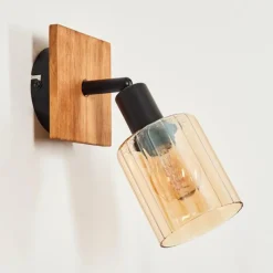 hofstein Aggebo Applique murale, Spot mural Écru, Noir, 1 lumière