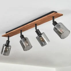 hofstein Aggebu Plafonnier Écru, Noir, 4 lumières