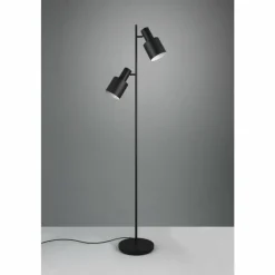 Luminaires Trio Agudo Lampadaire Noir, 2 lumières* Lampadaires Et Lampes Sur Pied