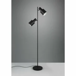 Luminaires Trio Agudo Lampadaire Noir, 2 lumières* Lampadaires Et Lampes Sur Pied
