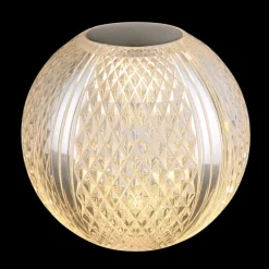 Luminaires Globo Lighting Aida Lampe à poser LED Nickel mat, Transparent, 1 lumière* Éclairage Led