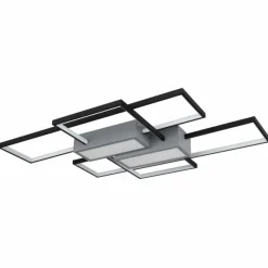 Luminaires Globo Lighting AIGINA Plafonnier LED Noir, 1 lumière, Télécommandes