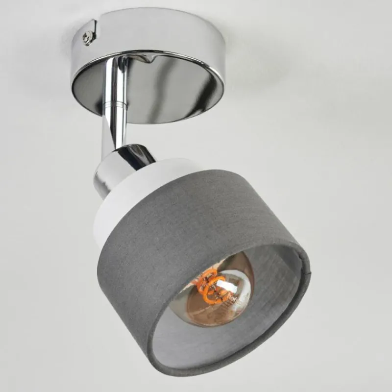 Lampes En Tissu-hofstein Ailer Plafonnier, Spot de plafond Chrome, 1 lumière