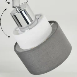 Lampes En Tissu-hofstein Ailer Plafonnier, Spot de plafond Chrome, 4 lumières