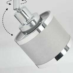 Lampes En Tissu-hofstein Ailer Plafonnier, Spot de plafond Chrome, 4 lumières