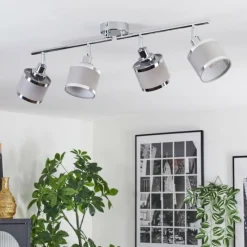 Lampes En Tissu-hofstein Ailer Plafonnier, Spot de plafond Chrome, 4 lumières
