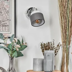 Lampes En Tissu-hofstein Ailer Spot de plafond, Applique murale, Spot mural Chrome, 1 lumière