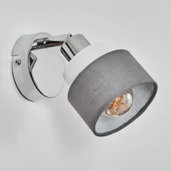 Lampes En Tissu-hofstein Ailer Spot de plafond, Applique murale, Spot mural Chrome, 1 lumière