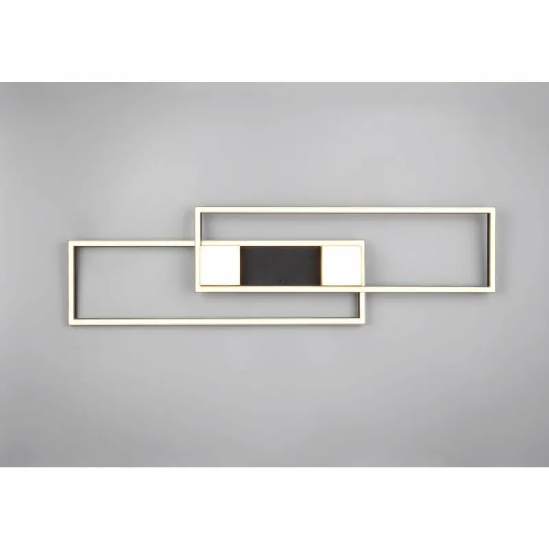Luminaires Trio ALBANY Plafonnier LED Noir, 1 lumière, Télécommandes* Éclairage Led