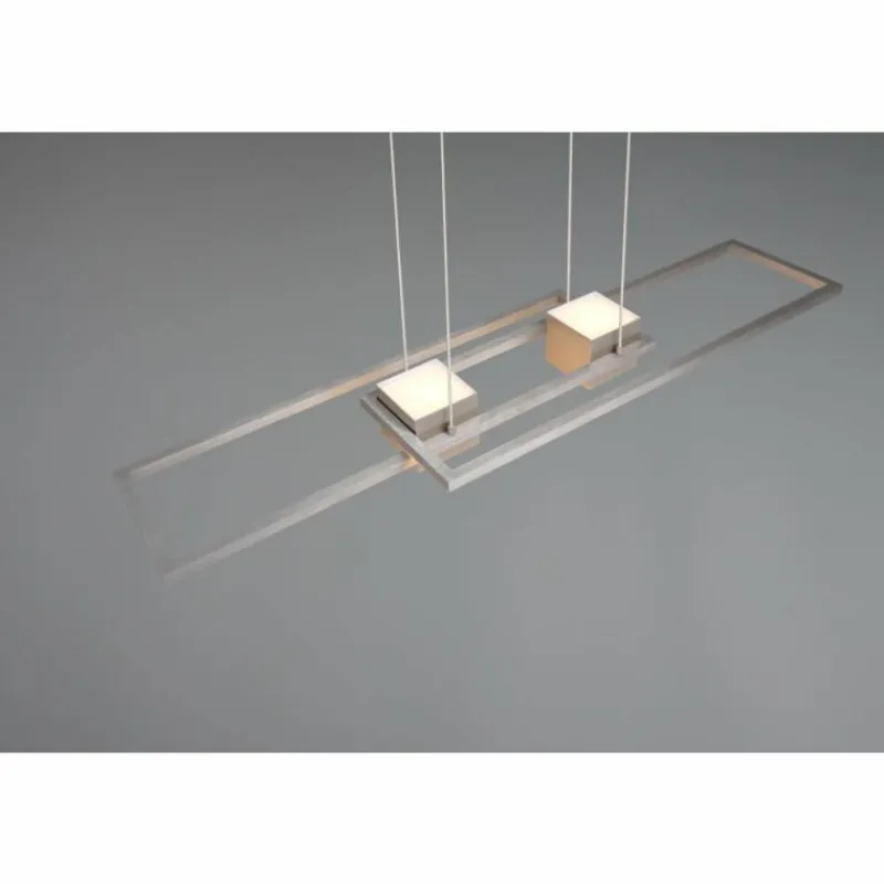 Luminaires Trio ALBANY Suspension LED Nickel mat, 1 lumière, Télécommandes* Éclairage Led
