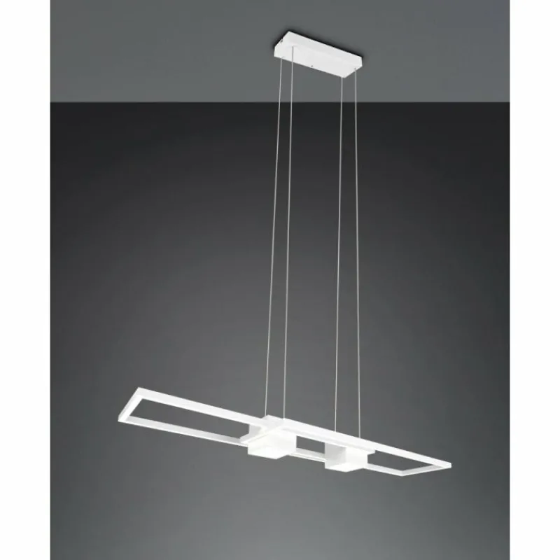Luminaires Trio ALBANY Suspension LED Blanc, 1 lumière, Télécommandes* Suspensions