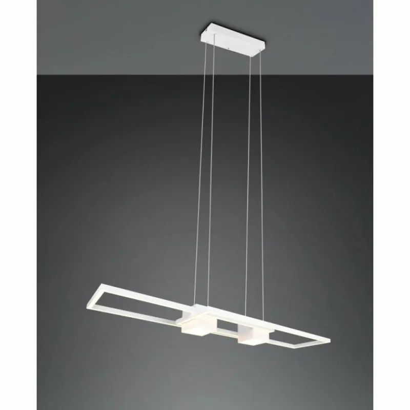 Luminaires Trio ALBANY Suspension LED Blanc, 1 lumière, Télécommandes* Suspensions