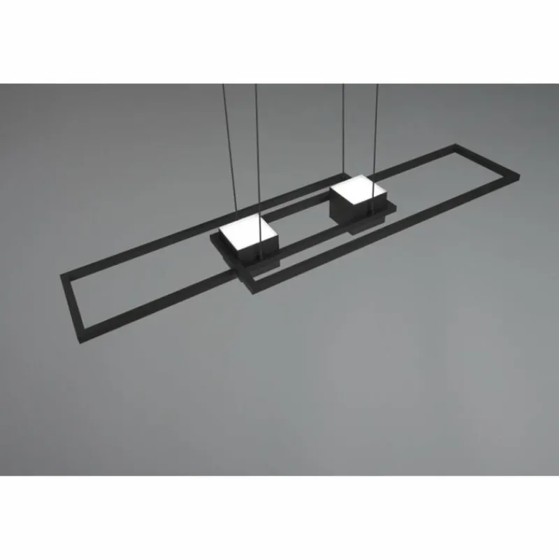 Luminaires Trio ALBANY Suspension LED Noir, 1 lumière, Télécommandes* Éclairage Led