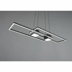 Luminaires Trio ALBANY Suspension LED Noir, 1 lumière, Télécommandes* Éclairage Led