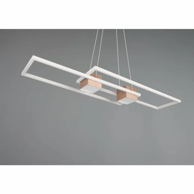 Luminaires Trio ALBANY Suspension LED Brun, 1 lumière, Télécommandes* Éclairage Led