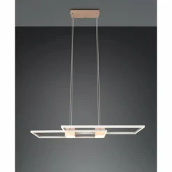 Luminaires Trio ALBANY Suspension LED Brun, 1 lumière, Télécommandes* Éclairage Led