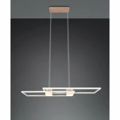 Luminaires Trio ALBANY Suspension LED Brun, 1 lumière, Télécommandes* Éclairage Led