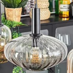 hofstein Alcofra Suspension Noir, 4 lumières