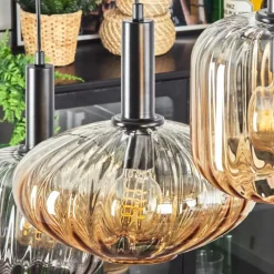 hofstein Alcofra Suspension Noir, 6 lumières