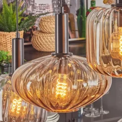 hofstein Alcofra Suspension Noir, 6 lumières