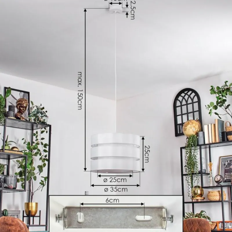 hofstein Alera Suspension, Suspension Blanc, 1 lumière* Suspensions