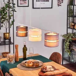 Lampes En Tissu-hofstein Alera Suspension, Suspension Blanc, 3 lumières